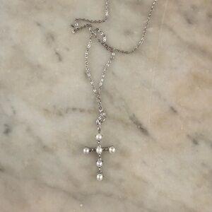 Rellery Silver Cross Pendant Necklace - waterproof